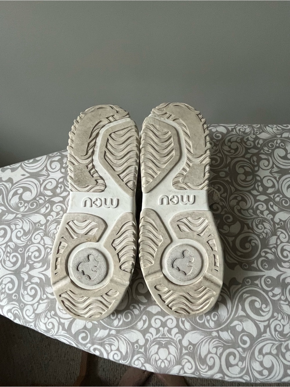 MOU Tan and White Summer Sneakers - Picture 4 of 8